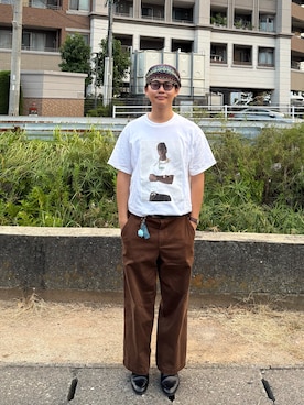 「アイテム（チノパンツ）」を使った、おのさん（メンズ・165cm）の夏コーディネート