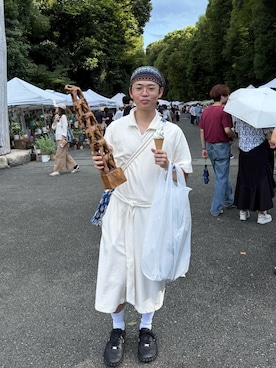 「アイテム（オールインワン・サロペット）」を使った、おのさん（メンズ・165cm）の秋コーディネート