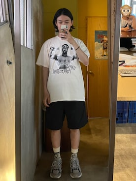 「MARTINE ROSE（マーティンローズ）のアイテム」を使った、おのさん（メンズ・270cm）の春コーディネート