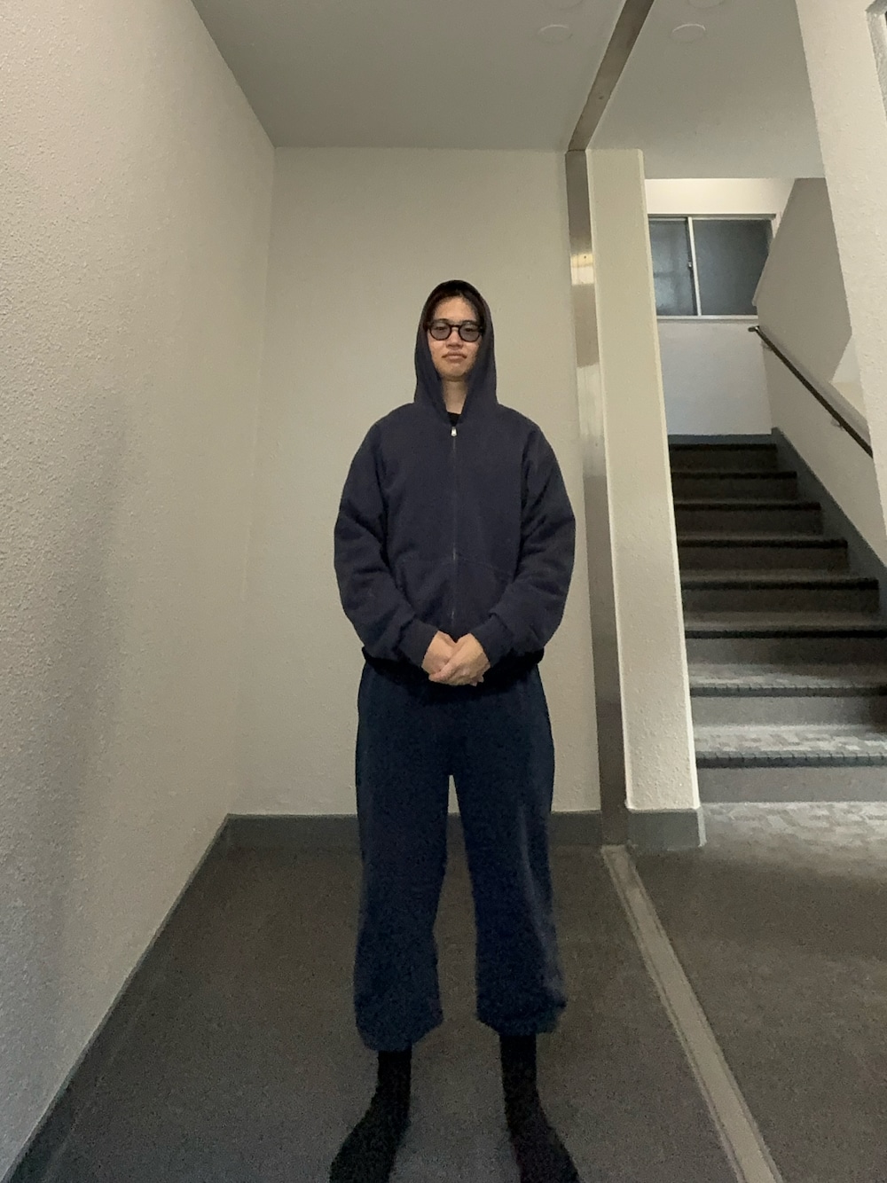 「yzy gapのアイテム（パーカー、その他）」を使った、おのさん（メンズ・165cm）の冬コーディネートの1枚目の写真