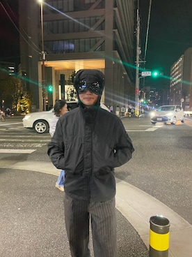 「アイテム（ナイロンジャケット）」を使った、おのさん（メンズ・165cm）の秋コーディネート