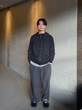 「アイテム（ナイロンジャケット）」を使った、おのさん（メンズ・165cm）の秋コーディネート