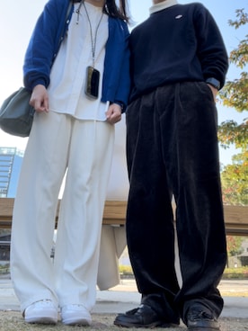 「アイテム（ローファー）」を使った、あさひさん（メンズ・168cm）の秋コーディネート