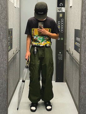 「Onitsuka Tiger（オニツカタイガー）のアイテム（レッグウェア）」を使った、あさひさん（メンズ・168cm）の春コーディネート