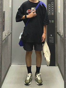 「ROSTER SOX（ロスターソックス）のアイテム（レッグウェア）」を使った、あさひさん（メンズ・168cm）の夏コーディネート