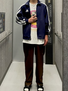 「NEUNA（ヌナ）のアイテム（パンツ）」を使った、あさひさん（メンズ・168cm）の春コーディネート