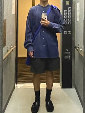 「ROSTER SOX（ロスターソックス）のアイテム（レッグウェア）」を使った、あさひさん（メンズ・168cm）の夏コーディネート