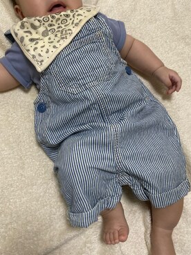「GAP（ギャップ）のアイテム（オールインワン・サロペット）」を使った、haru.さん（レディース・158cm）の夏コーディネート
