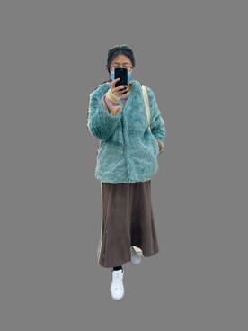 「DISCOAT（ディスコート）のアイテム（その他アウター）」を使った、🌸freeさん（レディース・158cm）の春コーディネート