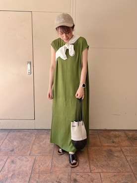 「KBF+（ケービーエフプラス）のアイテム」を使った、mikiさん（レディース・143cm）の夏コーディネート