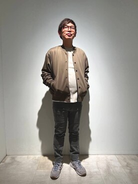 「tk.TAKEO KIKUCHI（ティーケータケオキクチ）のアイテム（ブルゾン）」を使った、いのっちさん（メンズ・171cm）の冬コーディネート