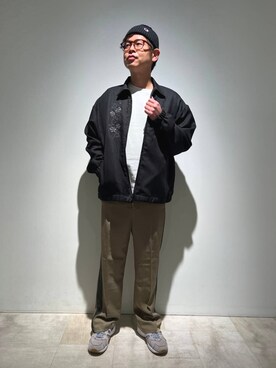 「Champion（チャンピオン）のアイテム（ニットキャップ/ビーニー）」を使った、いのっちさん（メンズ・171cm）の冬コーディネート