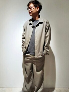 「tk.TAKEO KIKUCHI（ティーケータケオキクチ）のアイテム（ブルゾン）」を使った、いのっちさん（メンズ・171cm）の冬コーディネート
