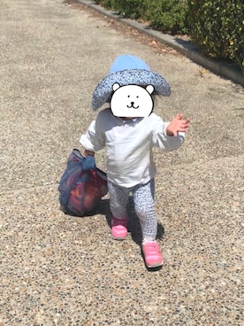 「1歳半」｜きゃおりんさん（キッズ・80cm）の春コーディネート