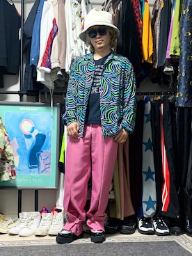 「MYne（マイン）のアイテム」を使った、アカサコタクミさん（メンズ・171cm）の春コーディネート