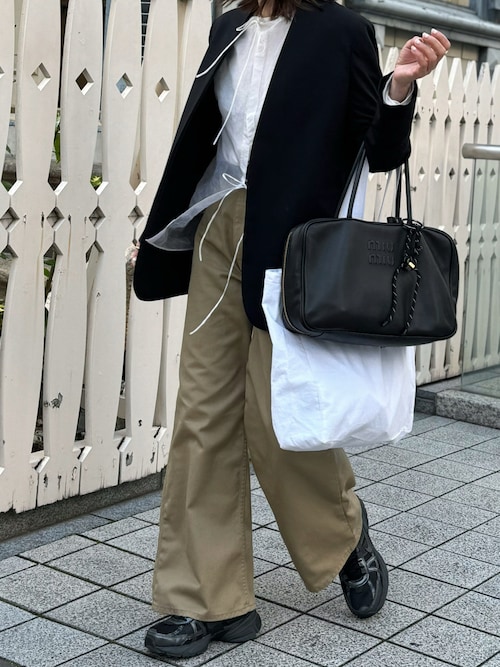ウールトロピカル ノーカラージャケット（ノーカラージャケット