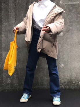「STUDIOUS（ステュディオス）のアイテム」を使った、あさひさん（レディース・161cm）の冬コーディネート