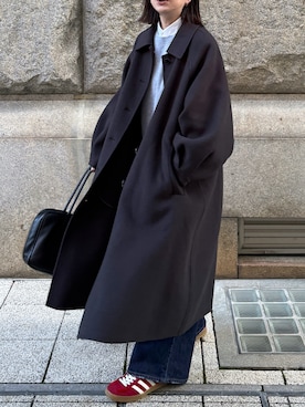 「アイテム（ピアス（両耳用））」を使った、あさひさん（レディース・161cm）の秋コーディネート