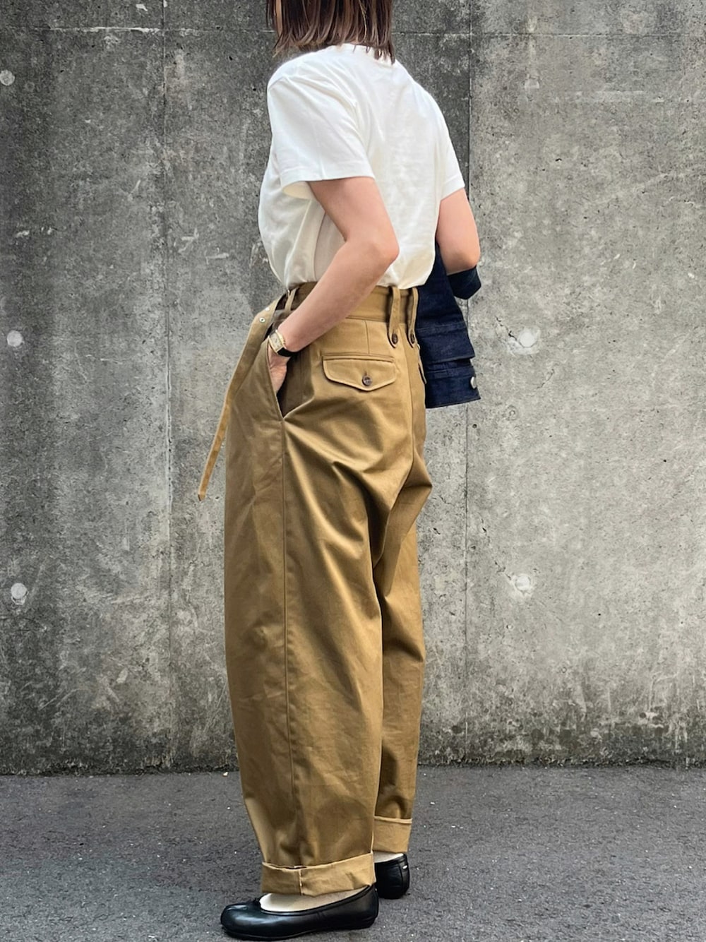 manonfripes マイグルカパンツ　ベージュ　soyy. manonfripes マイグルカパンツ ベージュ soyy. レディース