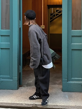 「manonfripes（マノンフリップ）のアイテム」を使った、あさひさん（レディース・161cm）の秋コーディネート