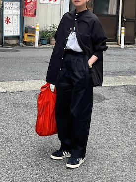 「manonfripes（マノンフリップ）のアイテム」を使った、あさひさん（レディース・161cm）の春コーディネート