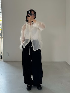 「アイテム（スニーカー）」を使った、あさひさん（レディース・161cm）の夏コーディネート