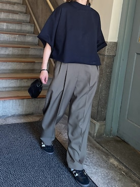 「manonfripes（マノンフリップ）のアイテム」を使った、あさひさん（レディース・161cm）の夏コーディネート