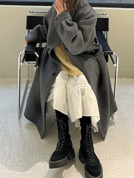 「merlette（マーレット）のアイテム」を使った、あさひさん（レディース・161cm）の冬コーディネート