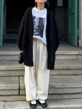 「アイテム（バレエシューズ）」を使った、あさひさん（レディース・161cm）の秋コーディネート