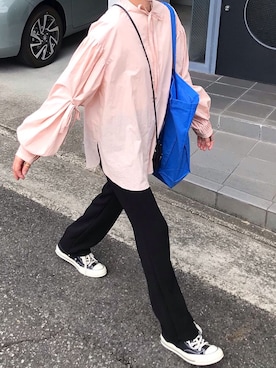 「manonfripes（マノンフリップ）のアイテム」を使った、あさひさん（レディース・161cm）の春コーディネート