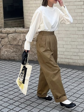 「manonfripes（マノンフリップ）のアイテム」を使った、あさひさん（レディース・161cm）の春コーディネート