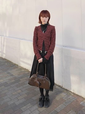 「NIKE（ナイキ）のナイキ エア リフト ブリーズ ウィメンズシューズ / Nike Air Rift Breathe Women's Shoes IB8881-001 Black（スニーカー）」を使った、マルさん（レディース・161cm）の冬コーディネート