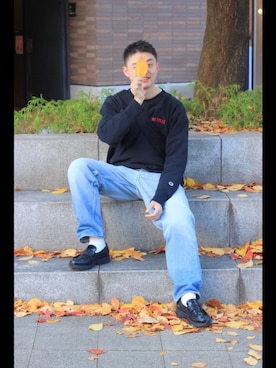 「アイテム（リング）」を使った、HARUさん（メンズ・180cm）の秋コーディネート