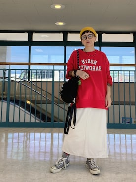 「コンバース ハイカット」｜meguさん（レディース・153cm）の秋コーディネート