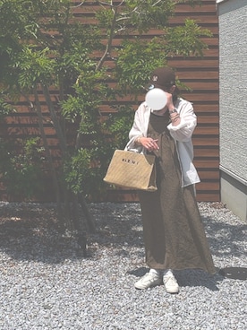 「アイテム（バッグ）」を使った、mofuさん（レディース・152cm）の夏コーディネート