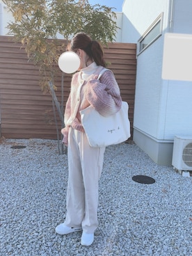 「GRL（グレイル）のアイテム（アクセサリー）」を使った、mofuさん（レディース・152cm）の冬コーディネート