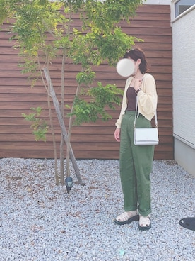 「Le temps riche（ルタンリッシュ）のアイテム（パンツ）」を使った、mofuさん（レディース・152cm）の夏コーディネート