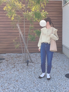 「GRL（グレイル）のアイテム（アクセサリー）」を使った、mofuさん（レディース・152cm）の春コーディネート