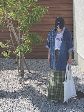 「THREE（スリー）のアイテム」を使った、mofuさん（レディース・152cm）の秋コーディネート