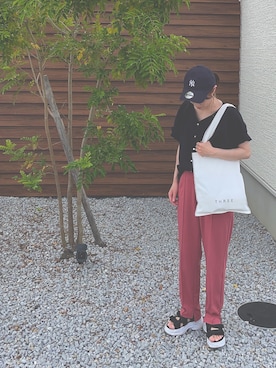 「THREE（スリー）のアイテム」を使った、mofuさん（レディース・152cm）の夏コーディネート