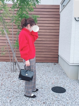 「クリスマス」｜「アイテム（バレエシューズ）」を使った、mofuさん（レディース・152cm）の秋コーディネート