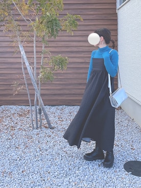 「GRL（グレイル）のアイテム（アクセサリー）」を使った、mofuさん（レディース・152cm）の冬コーディネート