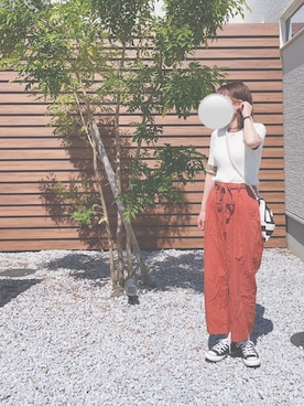 「GRL（グレイル）のアイテム（アクセサリー）」を使った、mofuさん（レディース・152cm）の夏コーディネート
