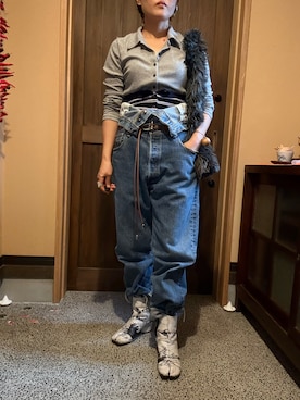 「ANCELLM（アンセルム）のアイテム」を使った、まつんさん（レディース・155cm）の秋コーディネート