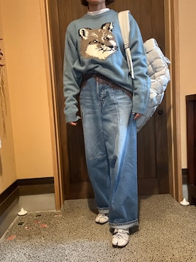 「アイテム（バックパック/リュック）」を使った、まつんさん（レディース・155cm）の冬コーディネート