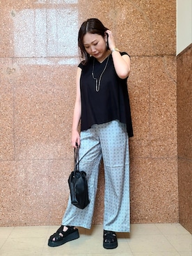「collex（コレックス）のアイテム」を使った、づっきーさん（骨格ストレート・レディース・166cm）の夏コーディネート