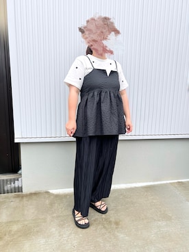 「キャミソール」｜nimukoさん（レディース・150cm）の夏コーディネート