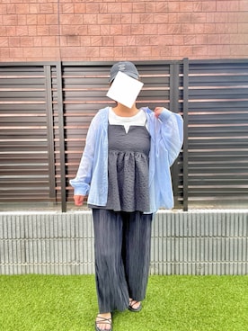 「アイテム（タンクトップ）」を使った、nimukoさん（レディース・150cm）の夏コーディネート