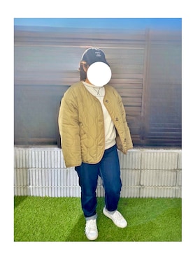 「アイテム（ノーカラーコート）」を使った、nimukoさん（レディース・150cm）の冬コーディネート