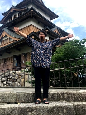 「Schott N.Y.C（ショット）のアイテム」を使った、KengOさん（メンズ・172cm）の夏コーディネート